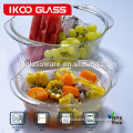 Round Pyrex Glass Casserole with glass lid safe in oven high quality